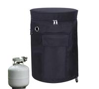 Générique Housse pour Propane, Housse De Réservoir De Propane À Ouverture Supérieure, Support De Remplacement Imperméable Décoratif pour Barbecue De Remorque Camping