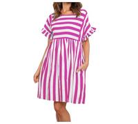Générique Housse Robe Longue Robe D Hotesse D Interieur Robes Ete De Soirée Mi Longue Élégante Robes Formelles De Cocktail Manches 3/4 Mini Plage D'été Femme Casual Bohème