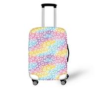 Générique Housse Valise XL Jaune Violet Protecteur De Valises en Spandex - Luggage Cover Elastique, Lavable Et Réutilisable,pour Valise Moyenne Ou Grande - Couvre Bagage