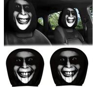 Générique Housses d'appuie-tête de Voiture Amusantes, et Souples, avec des Yeux de Dessin animé Mignons et Amusants, pour Suzuki Swift Hatchback (AZG) 2.Gen 5-Door,F-1Pair