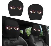 Générique Housses d'appuie-tête de Voiture Amusantes, et Souples, avec des Yeux de Dessin animé Mignons et Amusants, pour Toyota Proace City,B-1Pair