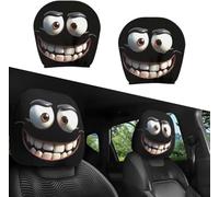 Générique Housses d'appuie-tête de Voiture Amusantes, et Souples, avec des Yeux de Dessin animé Mignons et Amusants, pour Toyota Reiz/Mark X (X130) 2.Gen,D-1Pair