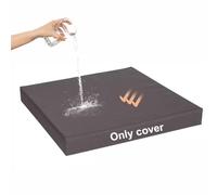 Générique Housses De Coussin pour Lits Double De 15 Cm D'épaisseur, Housse De Matelas Imperméable pour Lit De Repos D'extérieur Drap-Housse avec Fermeture éclair,pour Lit Pivotant,Gris,160x200X15cm