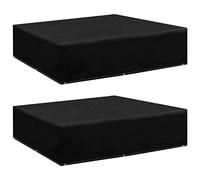 Générique Housses de Salon de Jardin 2 pcs 8 œillets 200x200x70 cm,Accessoires pour Meubles d'extérieur,Housses pour Meubles d'extérieur-3082836