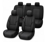 Générique Housses de Siège Avant Voiture pour AltimaLot de 2, Tissu Extensible Effet Suédine, Compatible Airbags, Protection Siège Auto Universelle pour Auto SUV Van, Noir