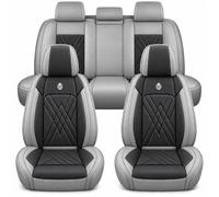 Générique Housses de Siège pour Ope Vauxhall Corsa F/Corsa E Auto,5 Places Housses de Siège Auto Avant Arrière,Ensemble Cuir PU Étanche et Respirant Protection Anti-Rayures