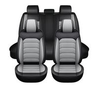 Générique Housses De Siège Voiture pour Renault Clio 3 2005-2012,Housses Siège Avant Arrière Coussin Couvre Respirant,Imperméables, Couverture Intégrale,Protections Accessoire Interieur-Black Gray