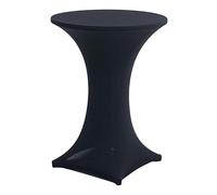 Générique Housses De Table Extensibles pour Cocktail - Nappe Ronde 80 X 110 Cm, Housse De Pliante Ajustée, Lin De Fête Élastique De Haute Qualité, Accessoire De Décoration De Polyvalent | pour Banqu