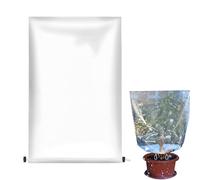 Générique Housses d'Hivernage pour d'Extérieur - Sacs Antigel Transparents | Protection Contre la Pluie | Voile de Protection Robuste et Imperméable avec Cordon de Serrage Qui Isole du Froid