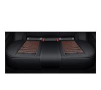 Générique Housses Sièges Fractionnables Housse De Siège Voiture Universelle en Soie Glacée, Coussin 3D, Décoration Intérieure pour Jaguar XF(Orange Rear Seats)