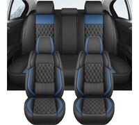 Générique Housses Sièges Fractionnables Housses De Sièges Auto Complètes en Cuir PU Respirant Diamond Summer pour Mercedes pour Benz ML W164, Accessoires Intérieurs(Bleu)