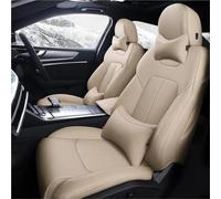 Générique Housses Sièges Fractionnables Housses De Sièges Auto Luxe sur Mesure en Cuir PU, Accessoires Intérieurs pour Megane 2 2003 2004 2005 2006(Off White)