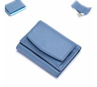 Générique Houtangduty Mini Wallet,2025 New Leather RFID Blocking Card,Holder Organizer Pocket Mini Wallet Folding,Compact Trifold Mini Pocket Wallet with Cash Slot and Card,for Daily Or Travel (Blue)