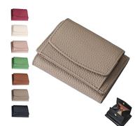 Générique Houtangduty Mini Wallet for Woman, 2025 New Genuine Leather RFID Blocking Card Holder Organizer Pocket Mini Wallet (Elephant Gray)