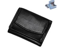 Générique Houtangduty Mini Wallet, Mini Wallet for Woman, Houtndguter 2025 New Leather RFID Blocking Card Holder (Black)