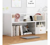 Générique Huche De Bureau Blanche, Organisateur D'éTagèRe De Bureau, Clapier De Rangement De Comptoir avec Porte D'Armoire for Dortoir, Cuisine, Salon
