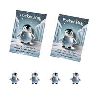 Générique Hug Card Resin Animal, Animal Pocket Hug Gifts, Cute Turtle Encouragement, Cute Emotional Support Turtle Elephant Penguin Frog Bear Encouragement Gift for Anxiety Stress Relief (2pcs-b)