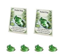 Générique Hug Card Resin Animal, Animal Pocket Hug Gifts, Cute Turtle Encouragement, Cute Emotional Support Turtle Elephant Penguin Frog Bear Encouragement Gift for Anxiety Stress Relief (2pcs-e)