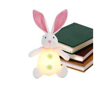 Générique Huggable Rabbits - Stuffed Bunny Doll, Velvety Material, Cute Sitting, Lifelike Expression Detail, Comforting Playtime Friend | for Children Babies Display Shelves Festive