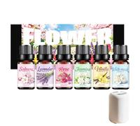 Générique Huile ée De Fleur - 6x10ml Mélange De Diffuseur D'aromathérapie Apaisant | Liquide é Floral Rafraîchissant pour La Fabrication De Bougies, Méditation, Road Trip, Fête des Mères, Anniversai
