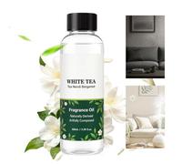Générique Huile Parfumée Recharge Longue Tenue Parfum Thé Blanc Liquide | 100 ml Huile Diffuseur Parfum d'Intérieur Pour Maison Bureau Chambre Salon Salle de Bain Yoga Lecture