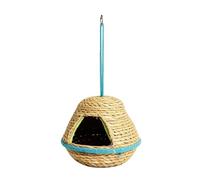 Générique Hummingbird Nest - Hand Woven Nesting Outdoor,Bird Nest for Outdoors Hangable - for Conure Cockatiel Lovebird Canary Macaw African Grey Finch Garden
