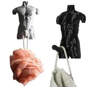 Générique Hung Hook Fun Muscular Man Wall Hook, 3D Muscle Man Coat Hanger for Bathroom Bedroom, Wall Mounted Muscle Men Hooks for Towels Coats and Bags, Unique Humorous Home Decor