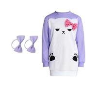 Générique Hunters Cosplay mir_a Costume,deguisement kp_op demo_n Hunter mir_a, Costume De Rôle Gothique Halloween, Anime Sweat-shirt Pour Femme Violet Pyjama Avec Bandeau Halloween,