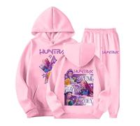 Générique - - - - - Huntri/X Survêtement Fille Tenue Ensemble 2 Pièces Vintage Y2K Hoodie Pantalon et Haut Sweats à Capuche Jogging Vêtements