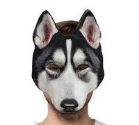 Générique Husky Masque - 26x20cm Realistic Dog Face Maśk | Lightweight Cosplay Accessory | Halloween Christmas Easter Masquerade Party Fancy Dress Costume | Fun Animal Maśk for Adults & Kids