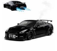 Générique Hyper Car Alarm Clock, Sports Car Ornament with Realistic Engine Sounds and Dynamic Flame Effects, Sports Car Alarm Clock with Crystal Clear LED Display Screen (Black)