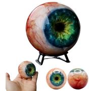 Générique Hyper-Realistic Monster Eye Decor,Gothic Scary Realistic Eyeball Ornament,Unique Creepy 3D Eyeball Sculpture with Stand,for Halloween Gothic Home and Decor Lovers Gift