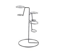 Générique Ice Cream Cone Stand - Black Iron Buffet Riser, Geometric Food Presentation Rack with Multiple Capacity Slots, Sturdy Wrought Metal Craftsmanship, Ideal for Sushi Candy Popcorn Workplace