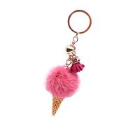 Générique Ice Cream Plush Keychain - Cute Food Doll | Soft Key Holder | Adorable Stuffed Toy Charm, Plush Cute Stuffed Toy, Keychain Hooks, Key Chain Pendant, Key Rings Decoration for Backpacks