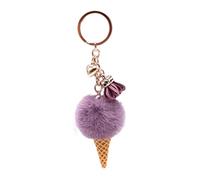 Générique Ice Cream Plush Keychain - Cute Food Doll | Soft Key Holder | Adorable Stuffed Toy Charm, Plush Cute Stuffed Toy, Keychain Hooks, Key Chain Pendant, Key Rings Decoration for Backpacks