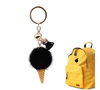 Générique Ice Cream Plush Keychain - Cute Food Doll | Soft Key Holder | Adorable Stuffed Toy Charm, Plush Cute Stuffed Toy, Keychain Hooks, Key Chain Pendant, Key Rings Decoration for Backpacks
