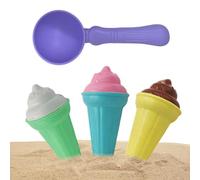Générique Ice Cream Sand Toys | 7 Pieces Fun Creative Colorful Molds | Girls Boys Beach Sand Molds | Seaside Play Śand Toys for Kids ToddlersTeen Family Friends Kids Daughter