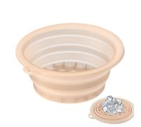 Générique Ice Face Bowl - Large Capacity, Mold | Silicone Facial Bath Basin | Folding Silicone Bowl With Built-In Grids For Business Trip Camping Gym Hiking