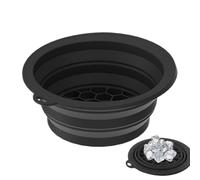 Générique Ice Face Bowl - Large Capacity, Mold | Silicone Facial Bath Basin | Folding Silicone Bowl With Built-In Grids For Business Trip Camping Gym Hiking