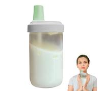 Générique Iced Coffee Cup - 500ml Transparent Straw With Lids | Reusable Leakproof Drinking | Unbreakable Mug Water Drinkware | Portable Tea Tumbler For Juice Milk Drinks School Travel Outdoor