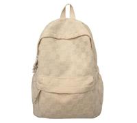 Générique Il s'agit d'un sac à dos tendance et polyvalent avec un design de couleur unie pour hommes et femmes avec une apparence élevée et une grande capacité (Khaki, One Size)