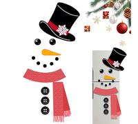 Générique Imanes Para,Pegatinas Navideñas De Muñeco De Nieve Para Frigorífico | Decoración Removible Para Metal Madera Armarios Puertas Salón Fotografía Cocina - Fiestas Cumpleaños Celebraciones