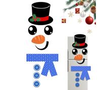 Générique Imanes Para,Pegatinas Navideñas De Muñeco De Nieve Para Frigorífico | Decoración Removible Para Metal Madera Armarios Puertas Salón Fotografía Cocina - Fiestas Cumpleaños Celebraciones