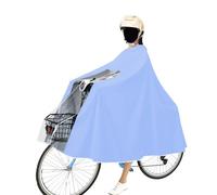 Générique Imperméable à l'eau Cyclisme Capes, Unisexe Poncho Vélo avec Chapeau, Portable Léger Pluie Poncho, pour Bicyclettes, VTT, Vélos Électriques, Bleu