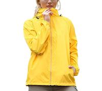 Générique Imperméable Coupe Vent Femme Veste De Pluie Avec Capuche LéGèRe SéChage Rapide Couleur Unie Veste Sport Femme Avec Fermeture éClair Fine Respirant D'ExtéRieur Pour Les Voyages Et Le