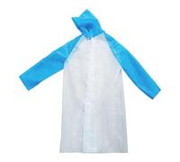 Générique Imperméable D'Été pour Enfants Pantalon De Pluie Couleur Unie Sweat À Capuche Imprimé Hauts (Blue Onesize)