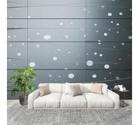 Générique Imperméable,Inodore intérieure Papier Peint 300x210 cm DéCoration De Lignes Simples Amovible Fresque Murale décorer Papier Peint Photo Gris Pour Meuble Salon Salle Bain Chambre Armoire