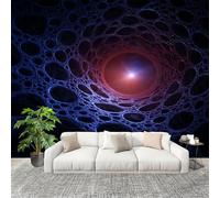 Générique Imperméable,Inodore intérieure Papier Peint 300x210 cm Thème de l'univers de fantasy Amovible Fresque Murale décorer Papier Peint Photo Violet Pour Meuble Salon Salle Bain Chambre Armoire