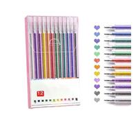 Générique Implementarch Pens,Implementarch Glitter Gel Pen Set, Glitter Gel Pens for Adult Coloring Books, for Drawing, Doodling, Crafts and Taking Note (12pcs)