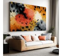 Générique Impression Sur Toile avec Cadre Texture Imprimé Léopard Dégradée 40x30cm Tableau Decoration Murale Moderne, Affiche Peinture Toile Déco Salon Chambre Maison Bureau